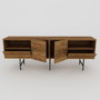 Hanah Home Soporte de TV Derin - Nogal y Negro